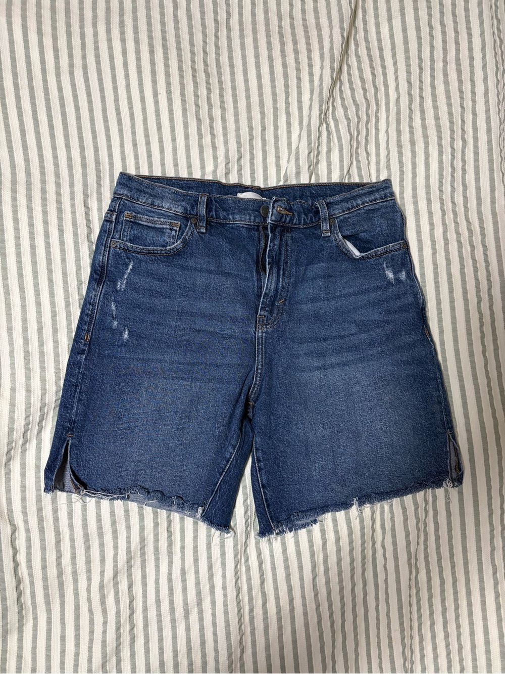 Habitual Distressed High-Rise Jean Shorts in Skylar - size 10/30